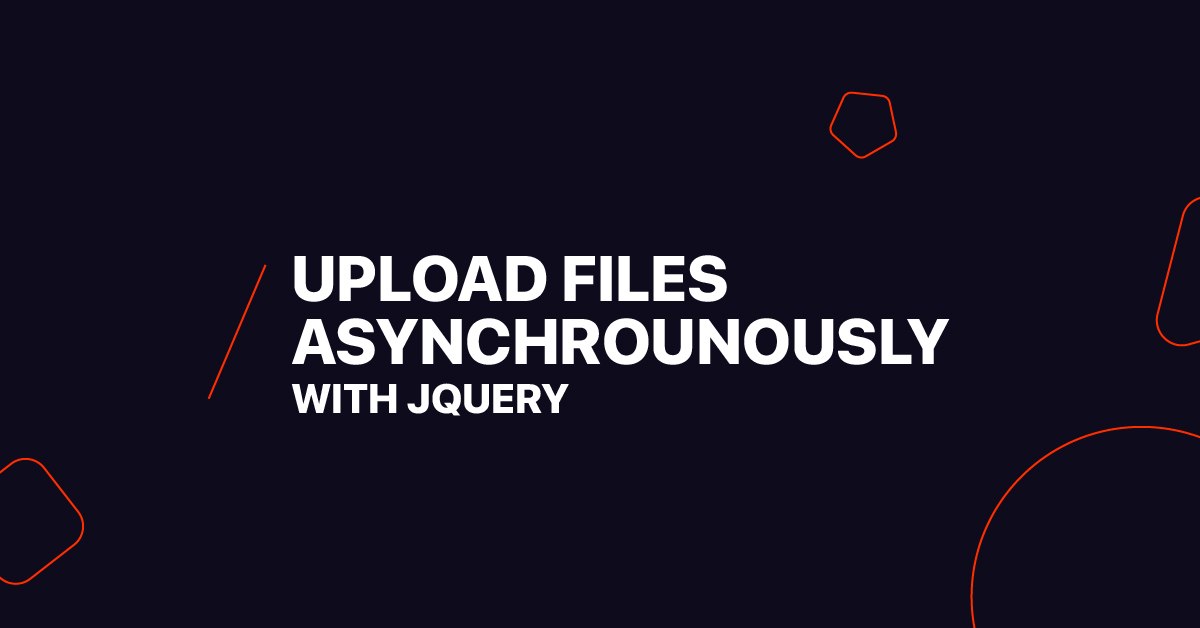 Methods of uploading files with jquery